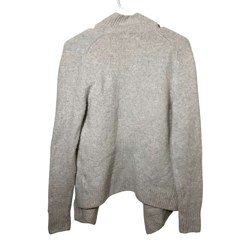 Calvin Klein Womens Gray Alpaca Wool Blend Open Front Cardigan Sweater Small - Picture 2 of 4